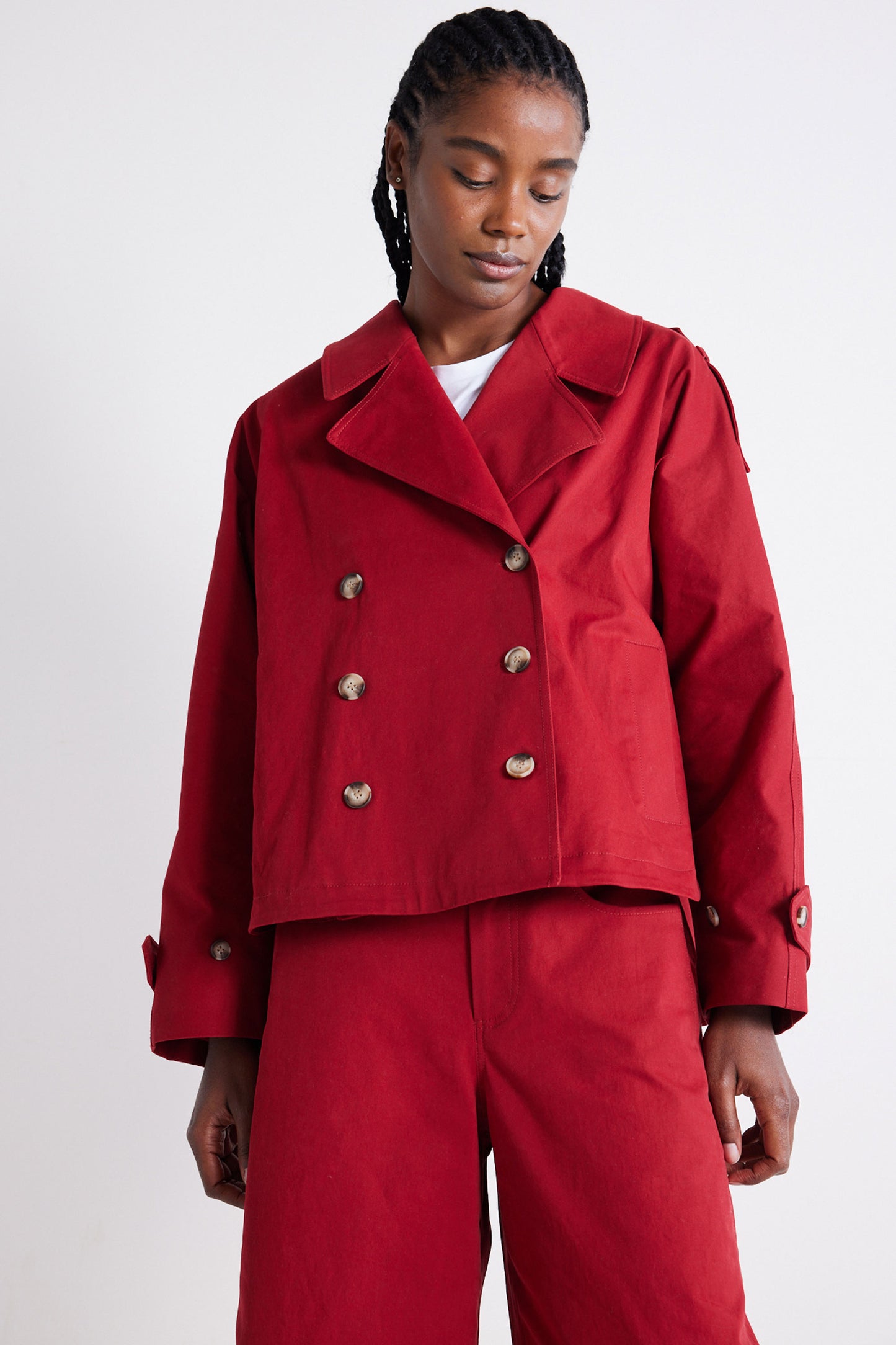 The Oversized Twill Trench