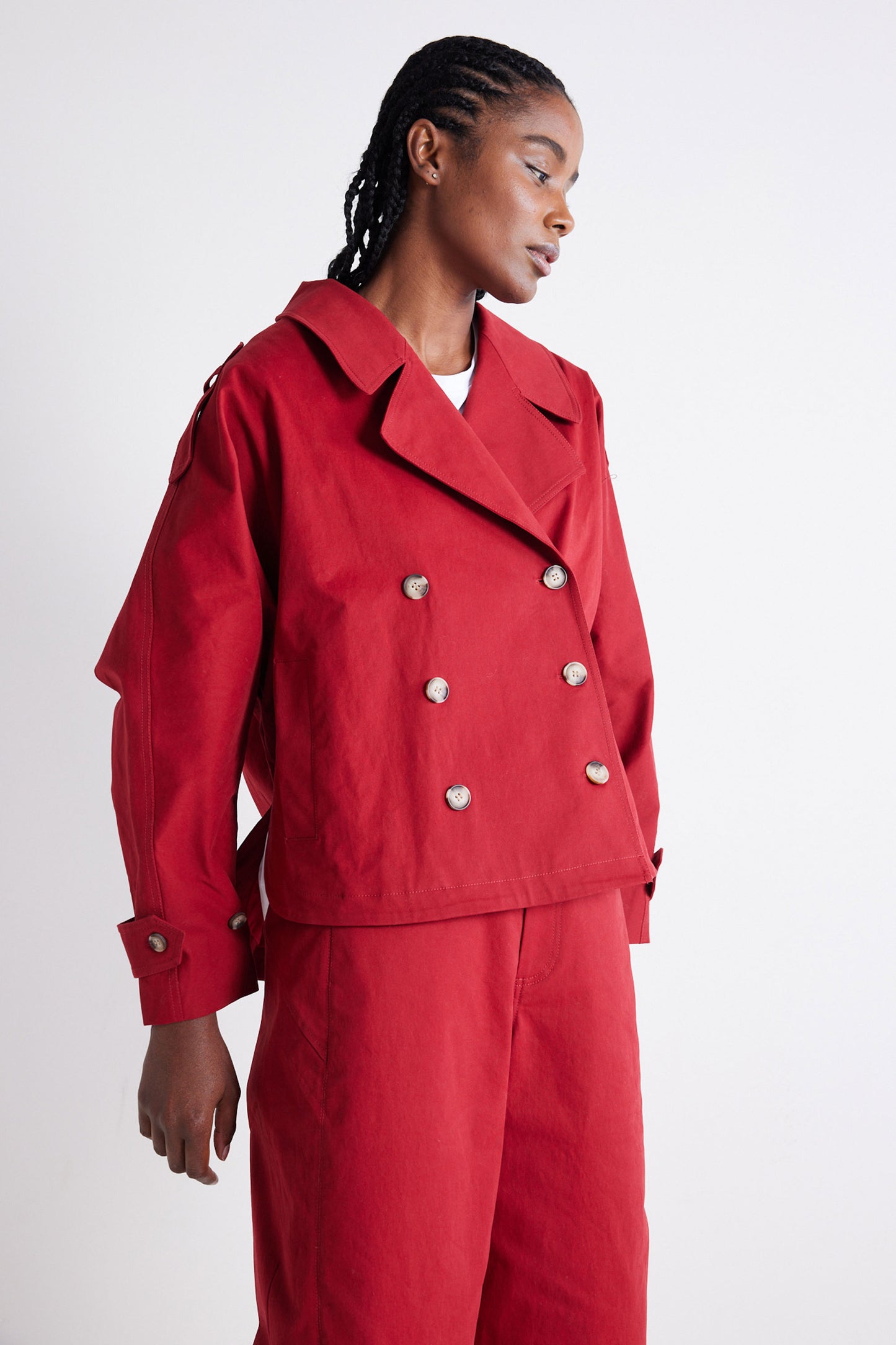 The Oversized Twill Trench