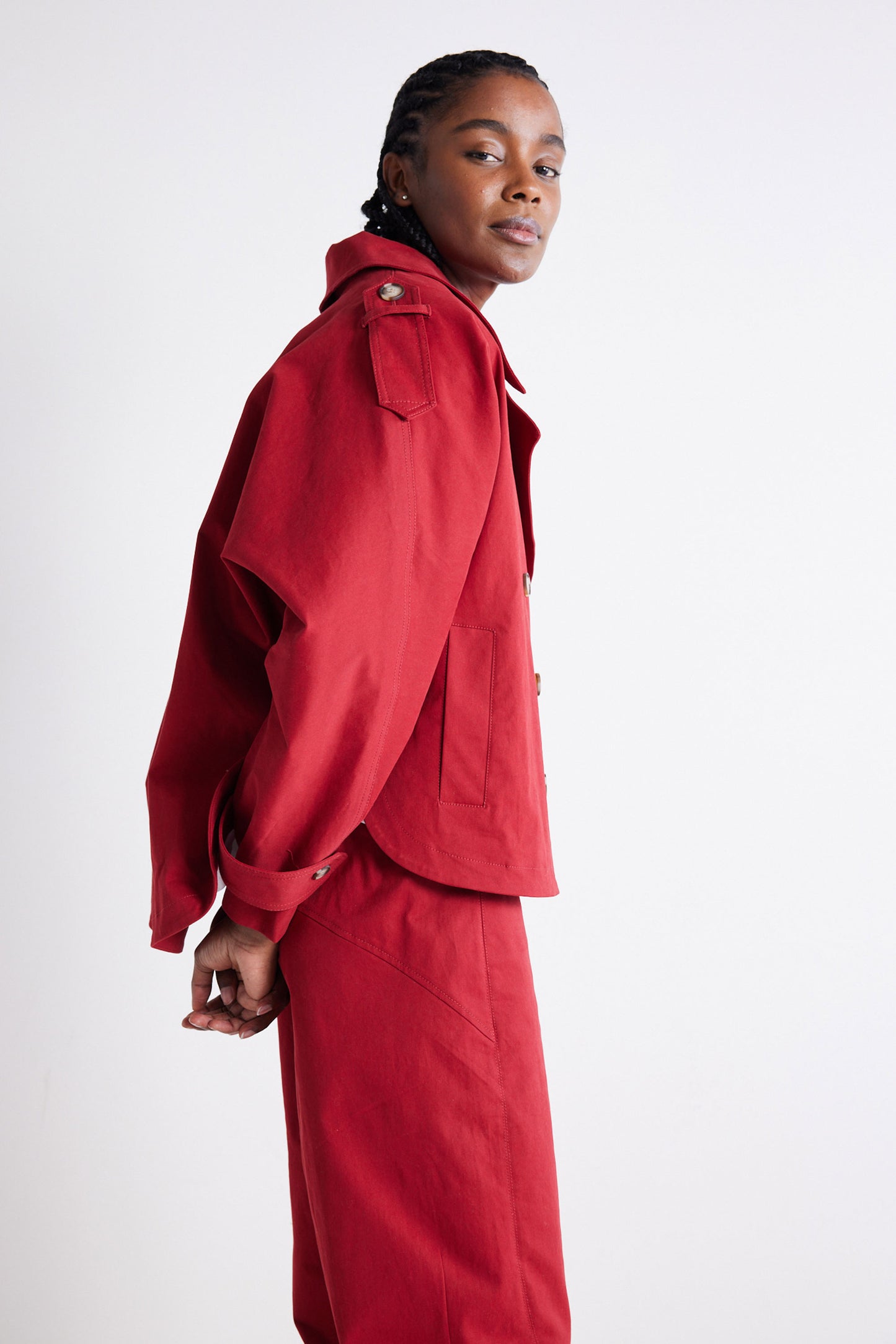 The Oversized Twill Trench