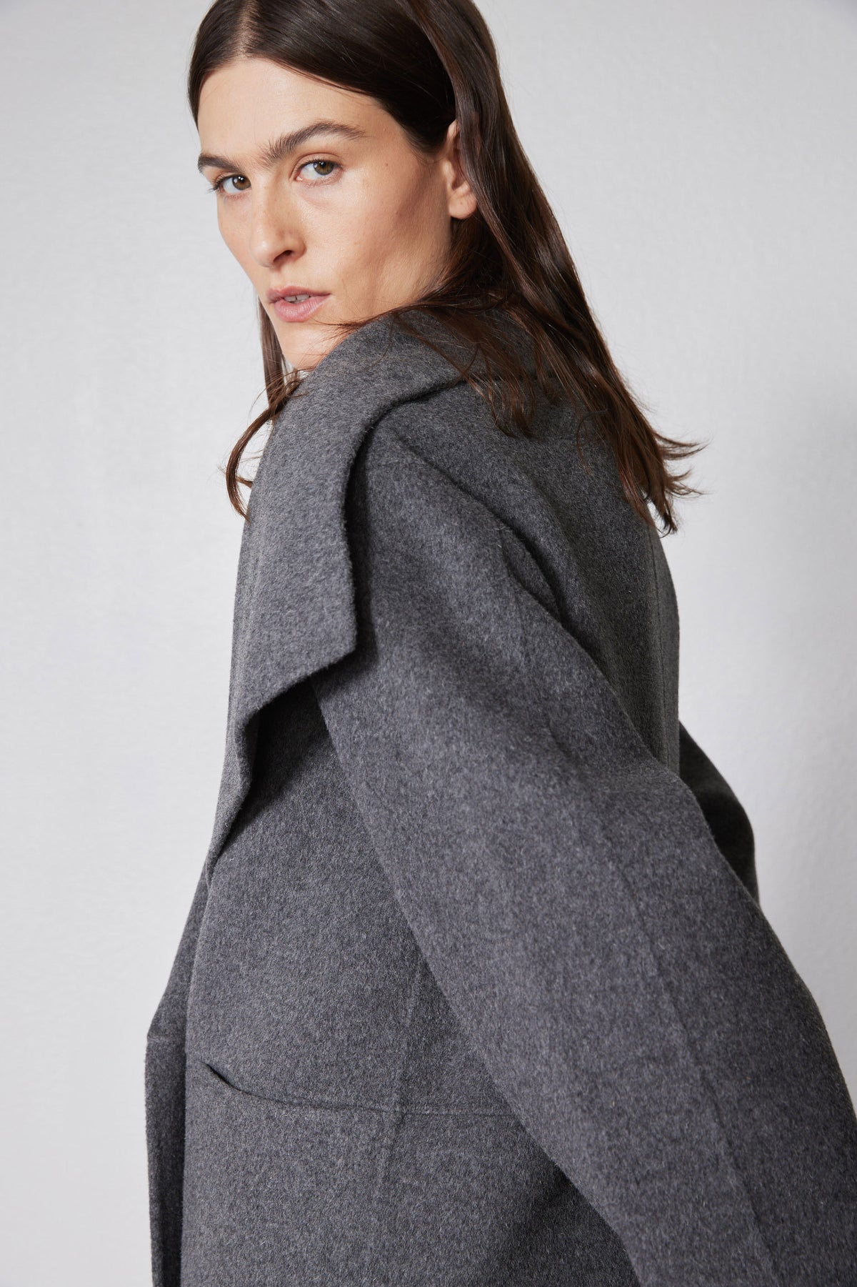The Collared Oversized Wool Coat