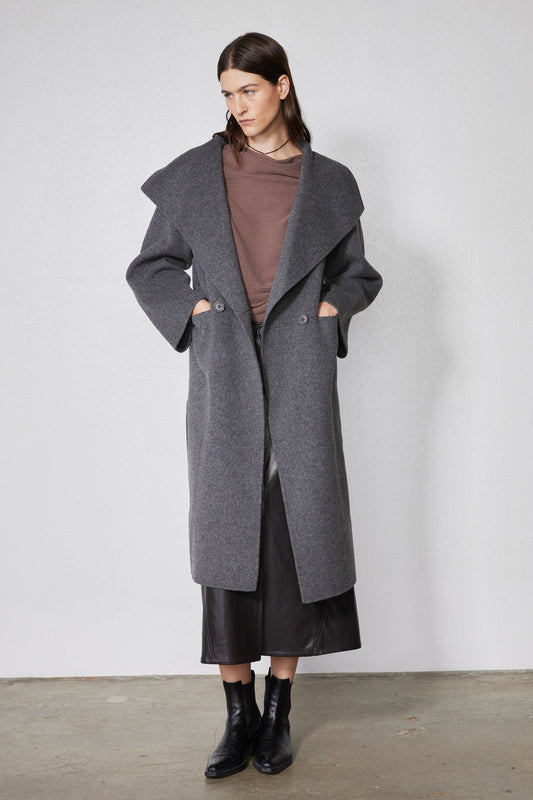The Collared Oversized Wool Coat