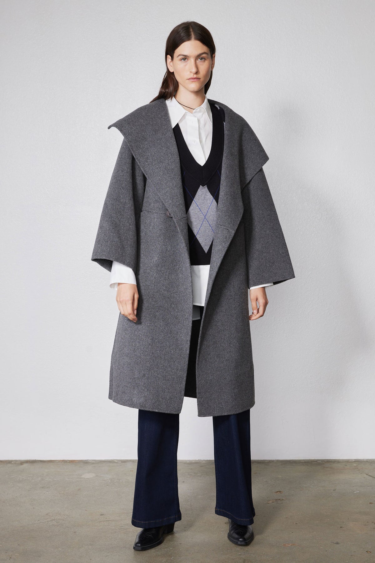 The Collared Oversized Wool Coat
