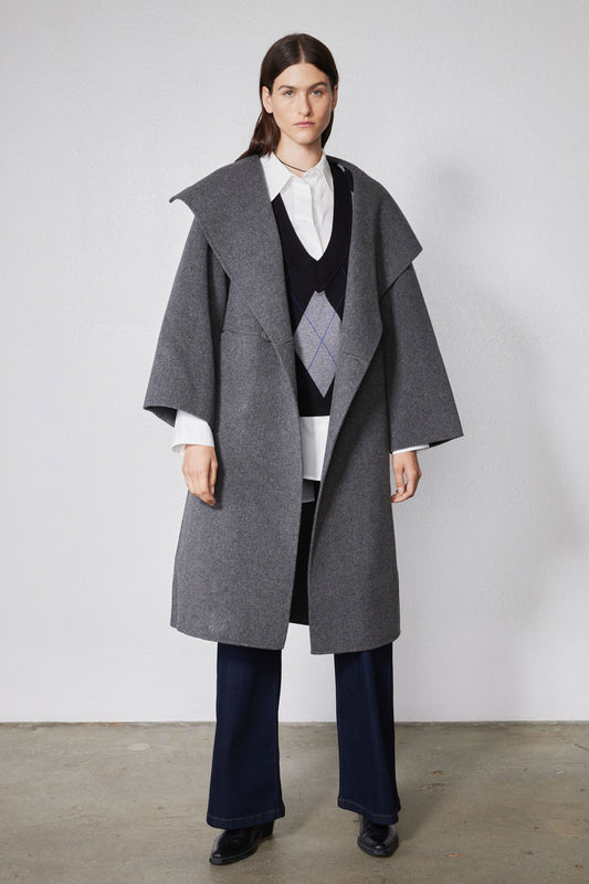 The Collared Oversized Wool Coat