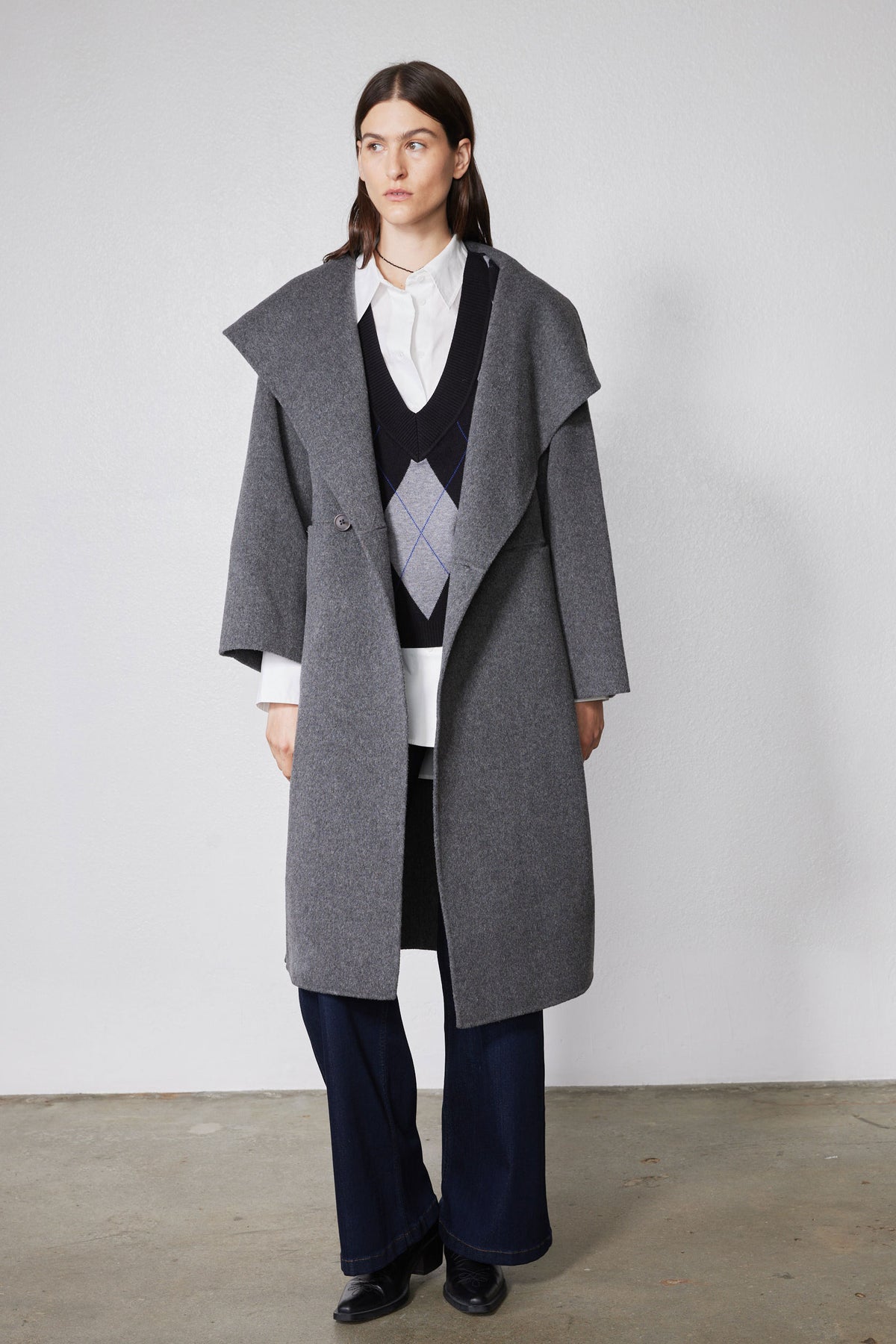 The Collared Oversized Wool Coat