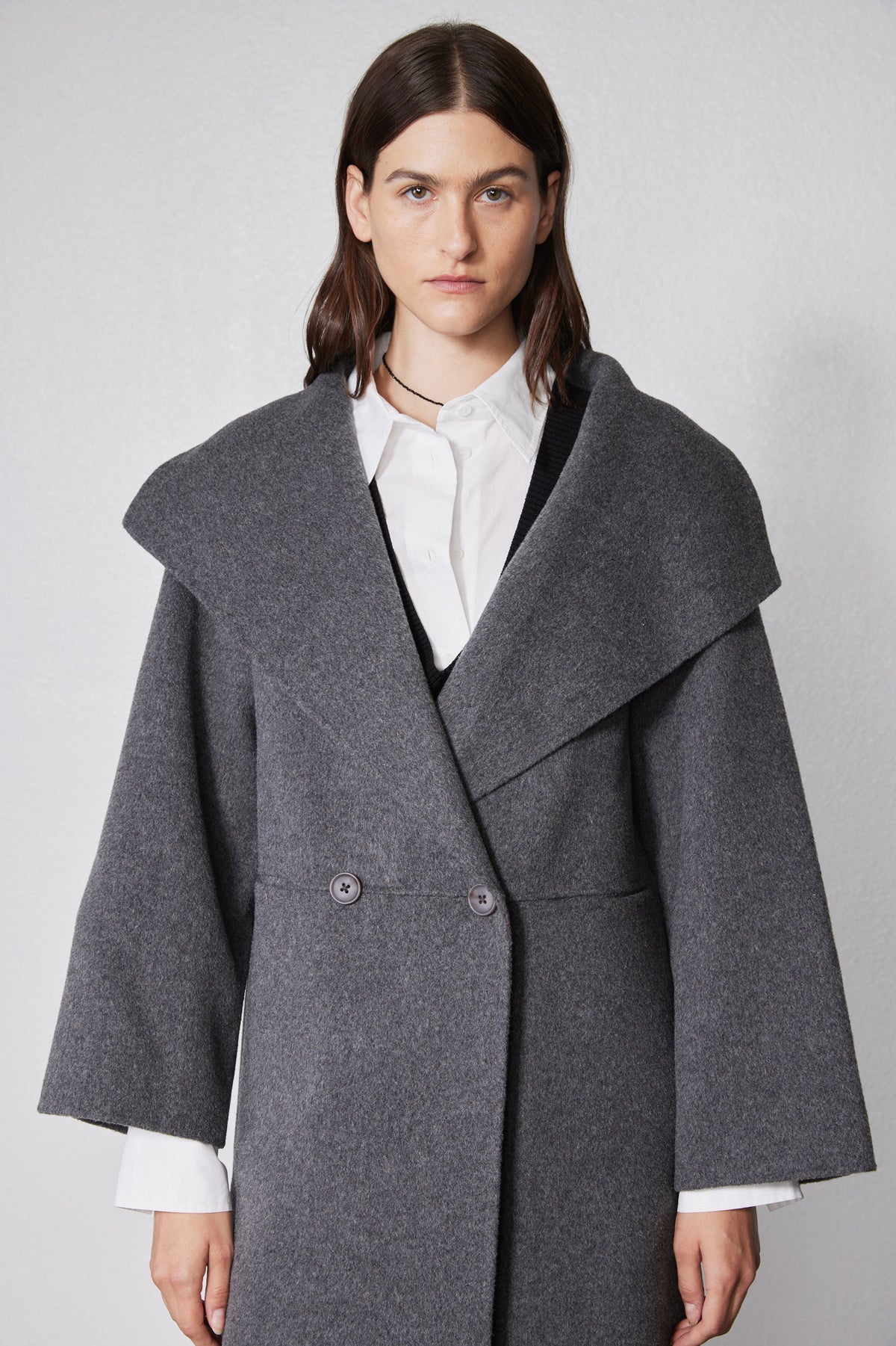 The Collared Oversized Wool Coat