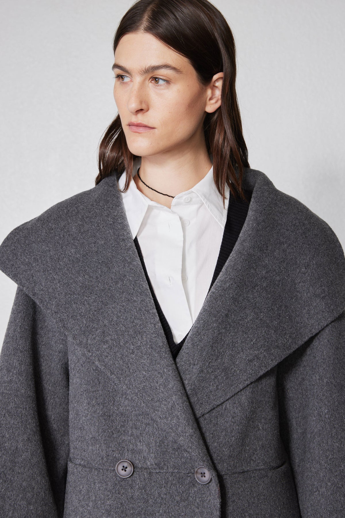The Collared Oversized Wool Coat
