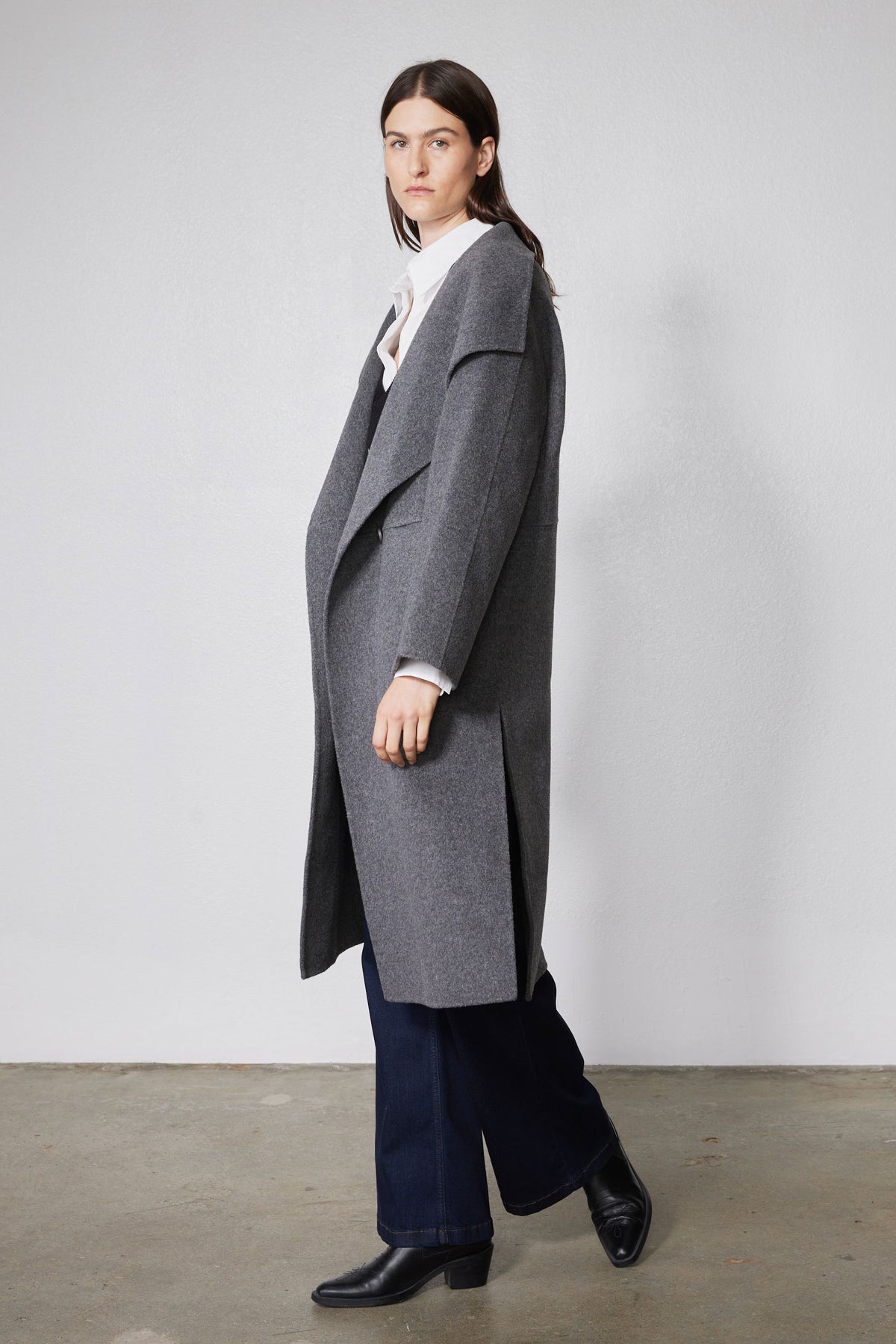 The Collared Oversized Wool Coat