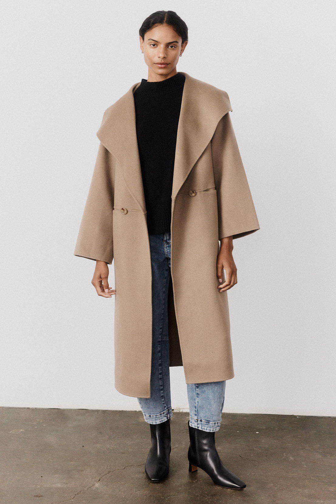 The Collared Oversized Wool Coat