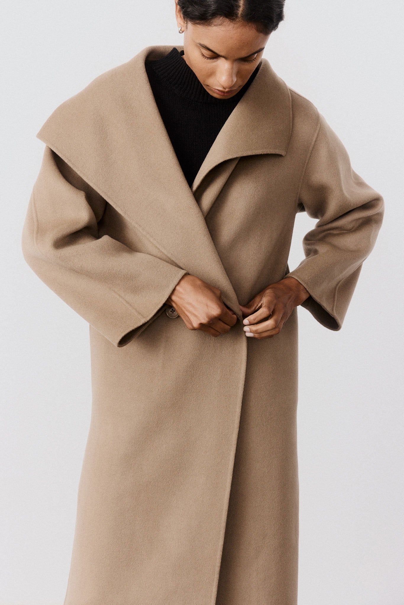 The Collared Oversized Wool Coat