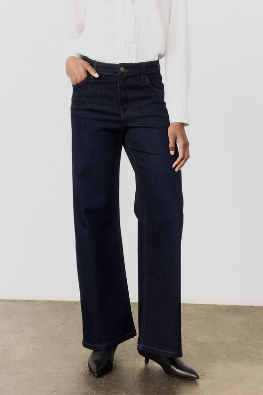 The Petite Palazzo Jeans