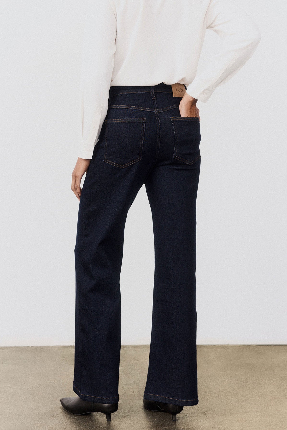 The Petite Palazzo Jeans