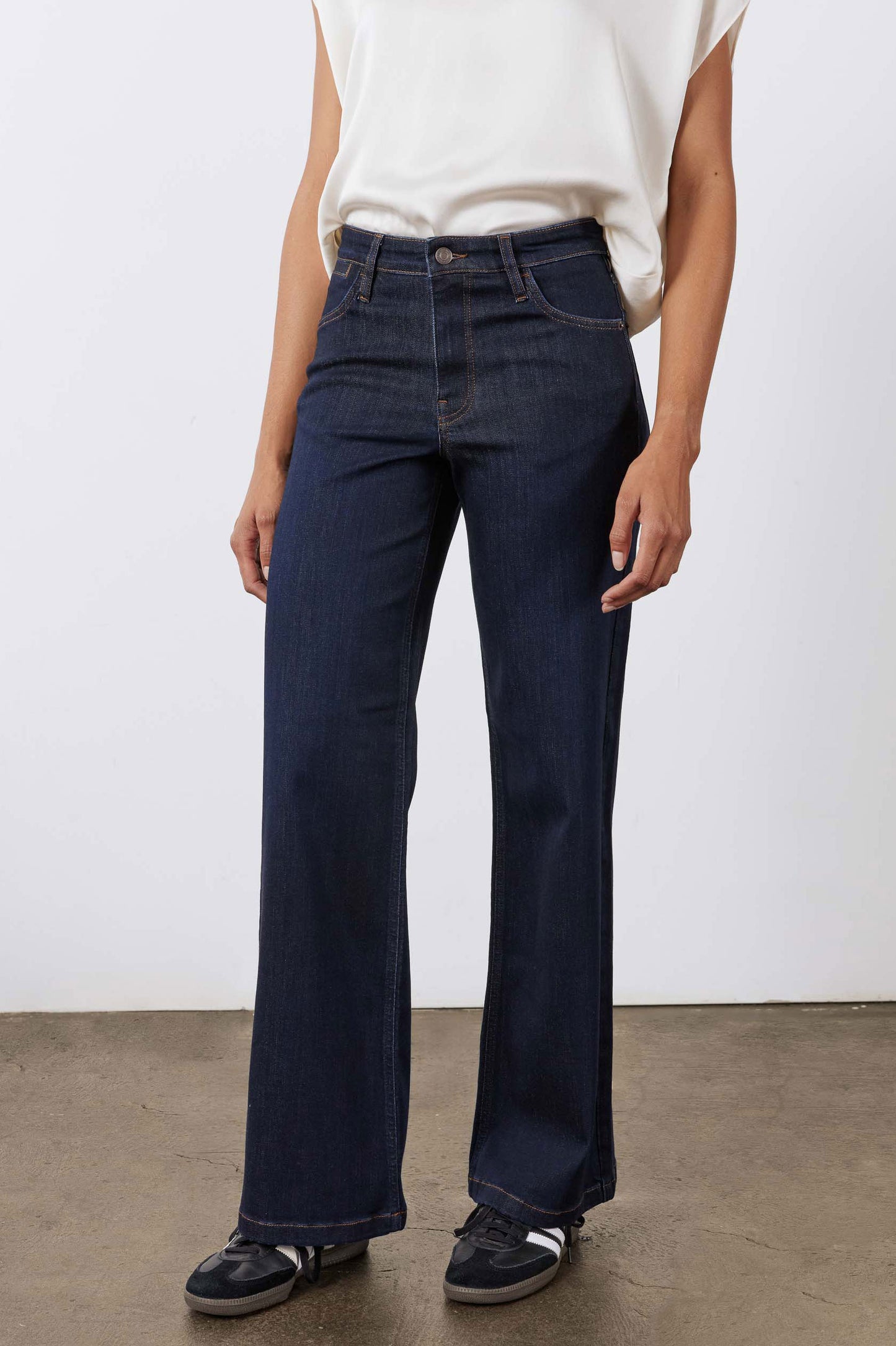 The Petite Palazzo Jeans