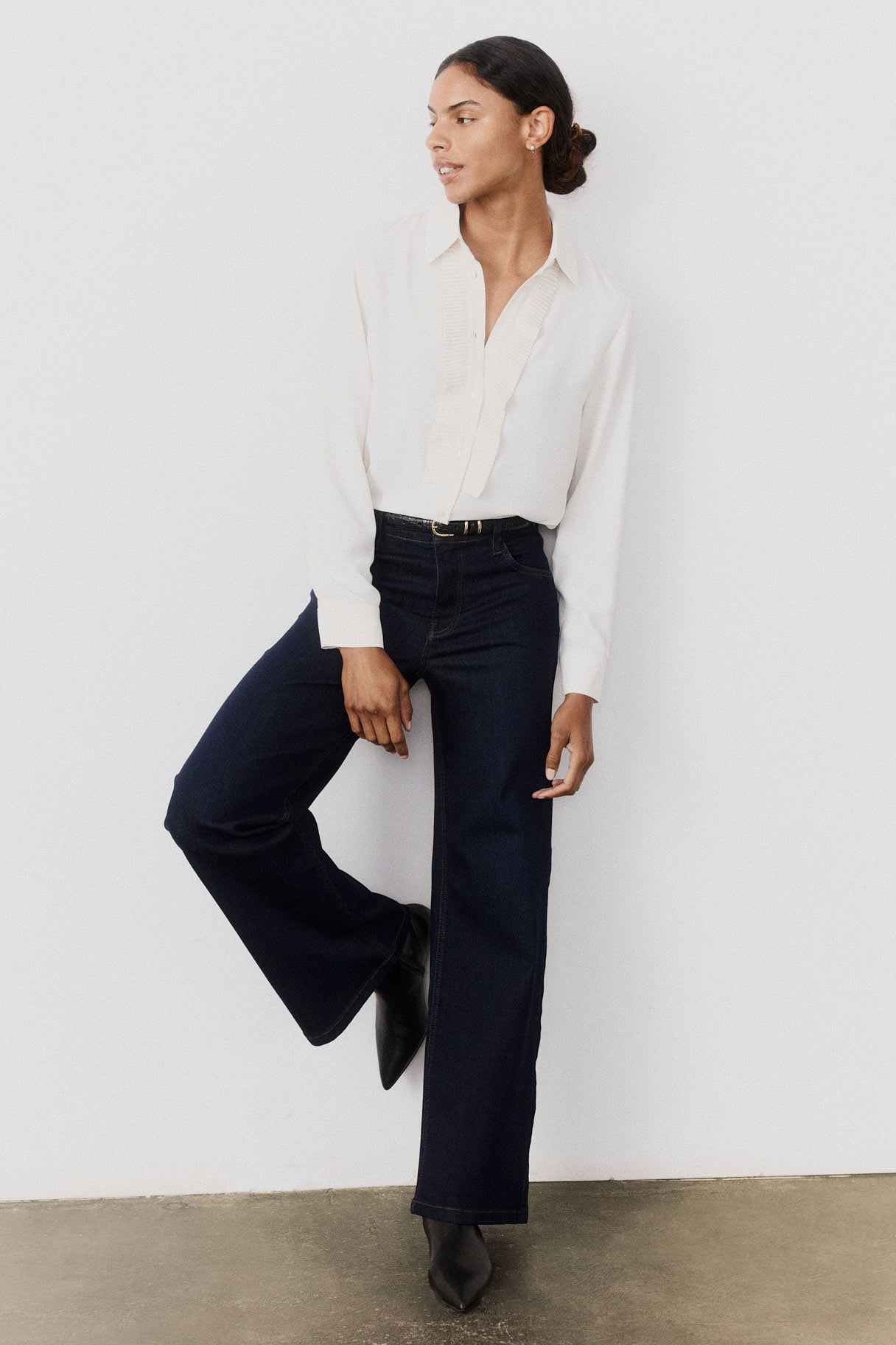 The Petite Palazzo Jeans