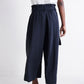 Light Poplin Paperbag Wide Leg Pants