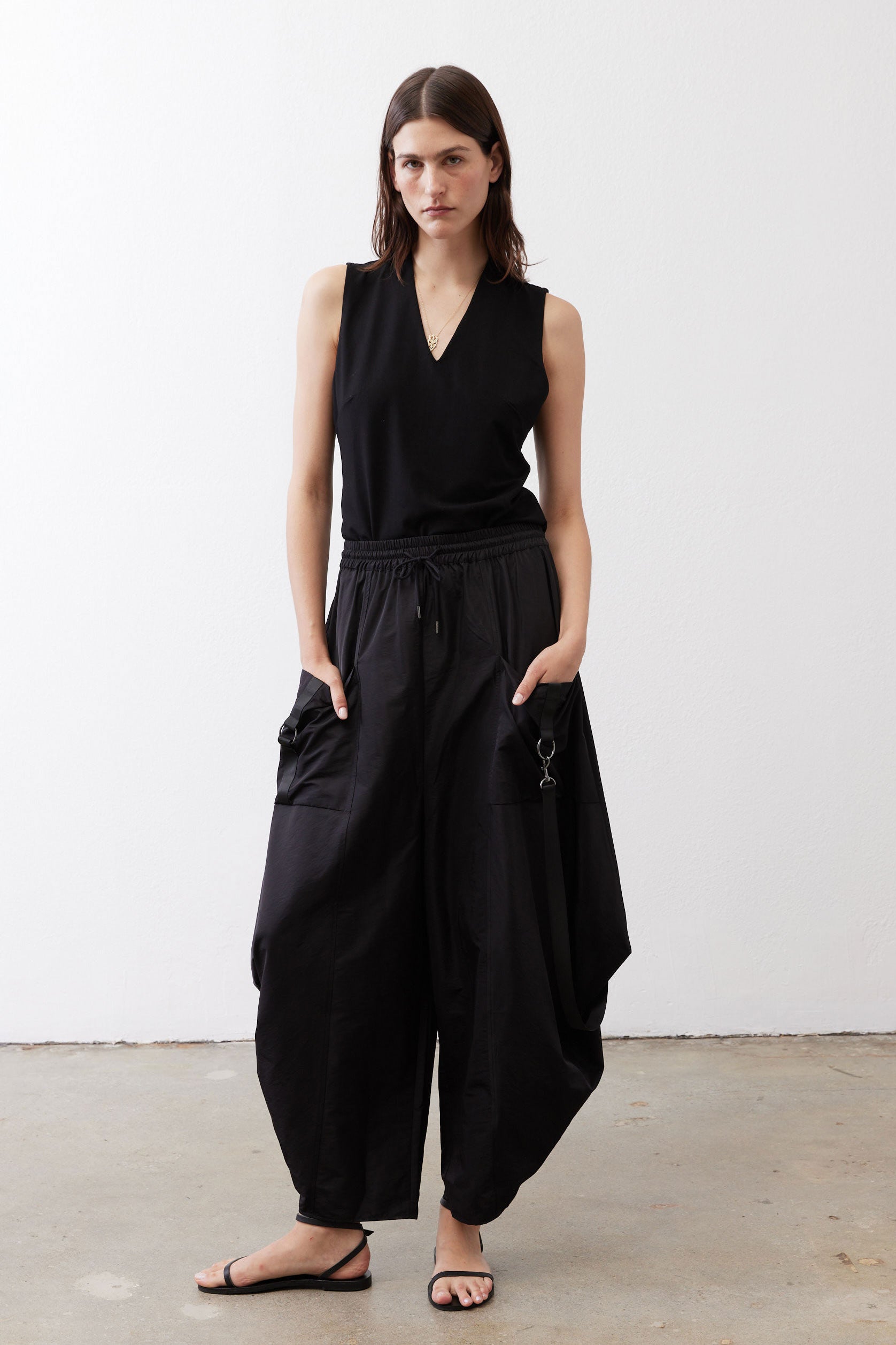 The Parachute Wide Leg Pants | Black – Ruti