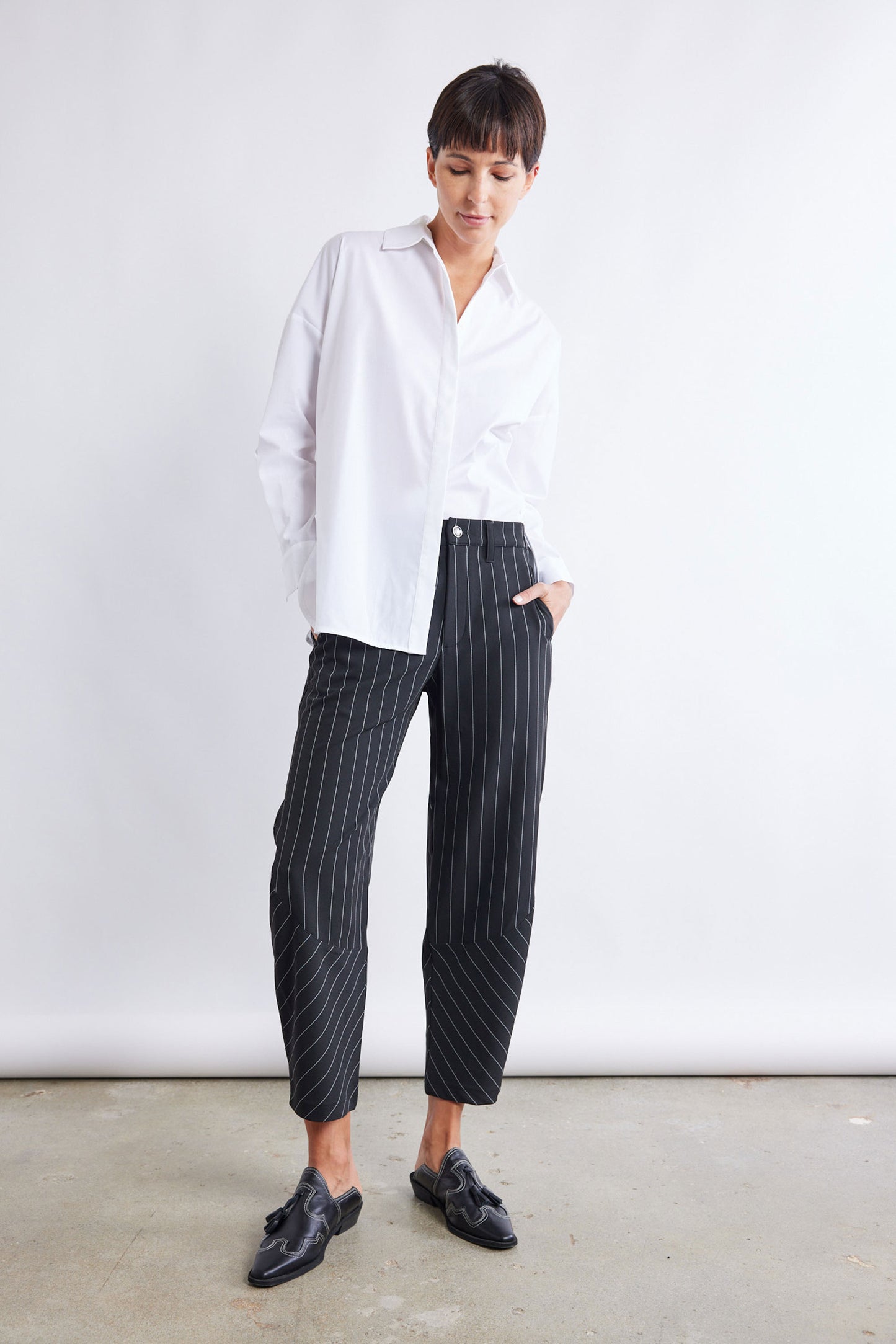 The Pinstripe Wide-ish Pants