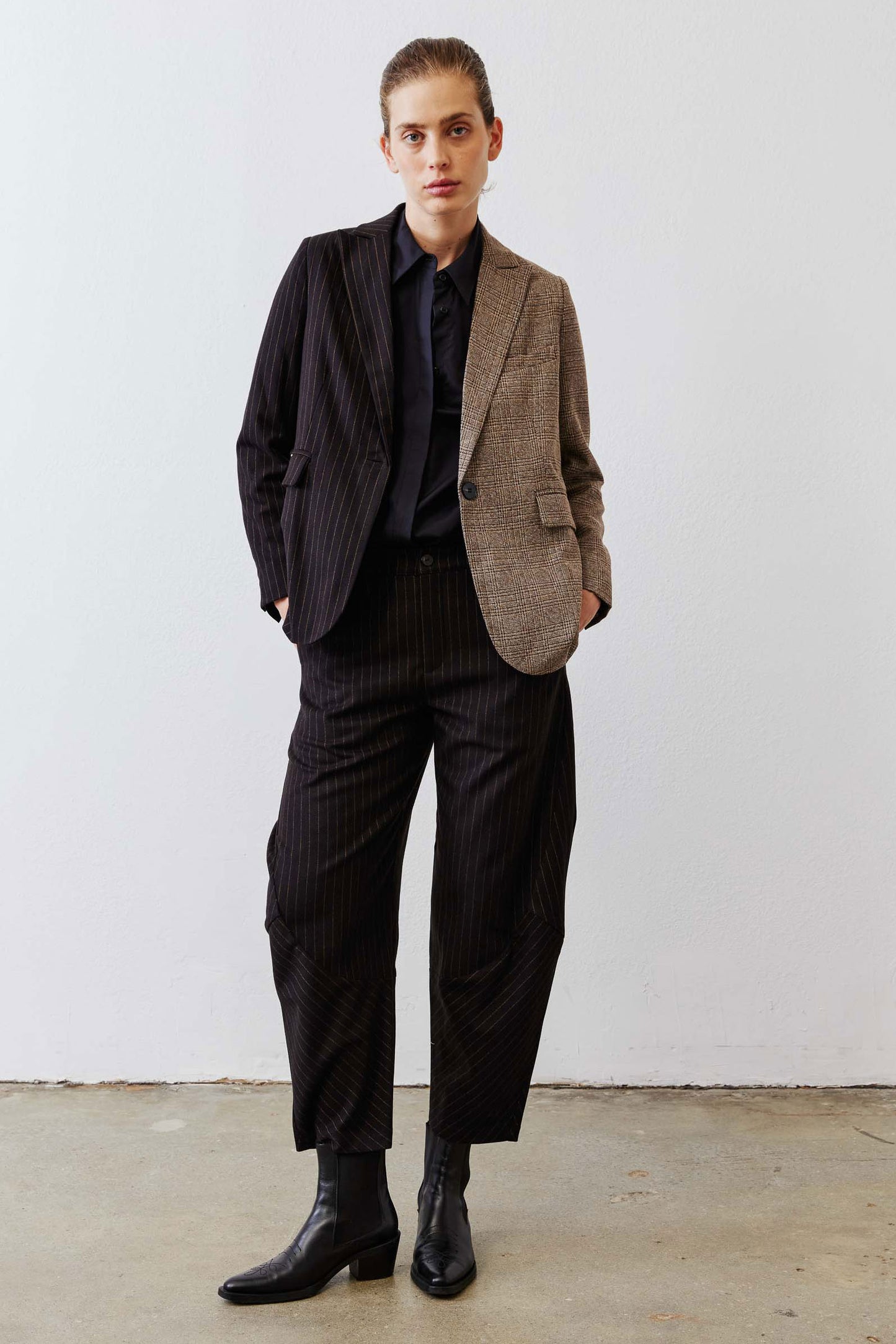 The Pinstripe Remix Blazer