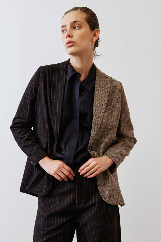 The Pinstripe Remix Blazer