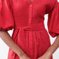 Pintuck Poplin Dress