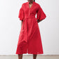 Pintuck Poplin Dress