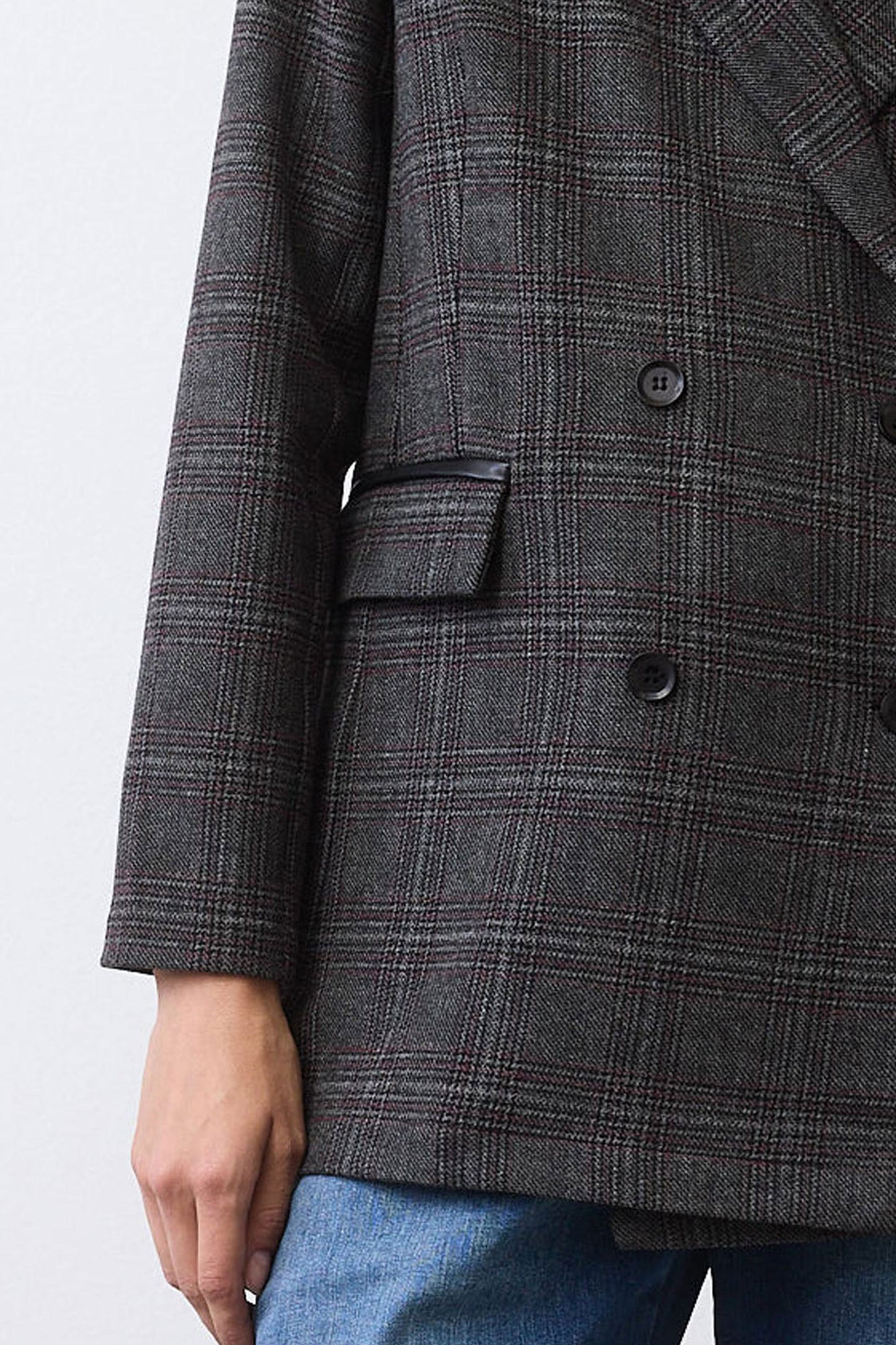 On the Clock Plaid Blazer