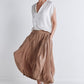 Pleat-Adoring Light Poplin Skirt