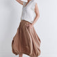 Pleat-Adoring Light Poplin Skirt