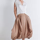 Pleat-Adoring Light Poplin Skirt