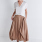 Pleat-Adoring Light Poplin Skirt