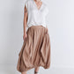 Pleat-Adoring Light Poplin Skirt