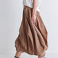 Pleat-Adoring Light Poplin Skirt