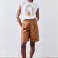 The Pleated Bermuda Shorts