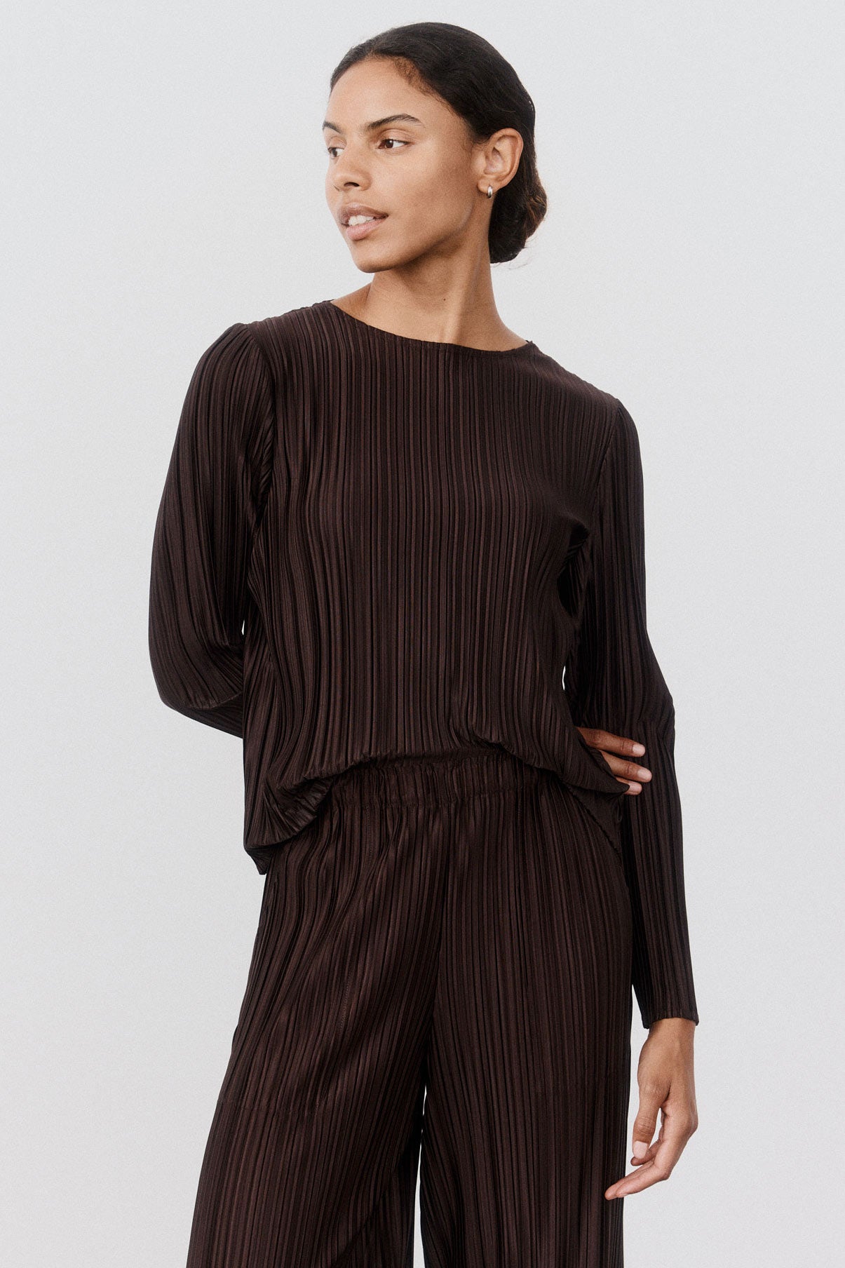 Relaxed Pleated Top