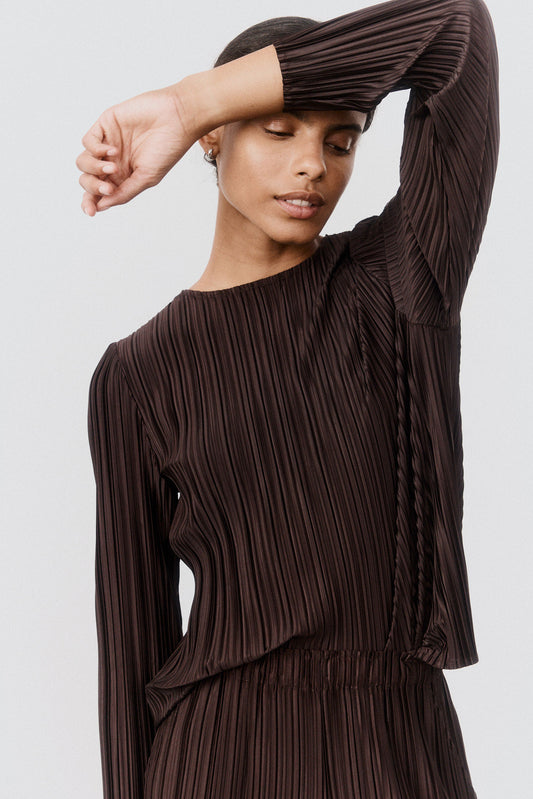 Relaxed Pleated Top