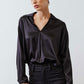 The Popover Washable Silk Long Sleeve Blouse