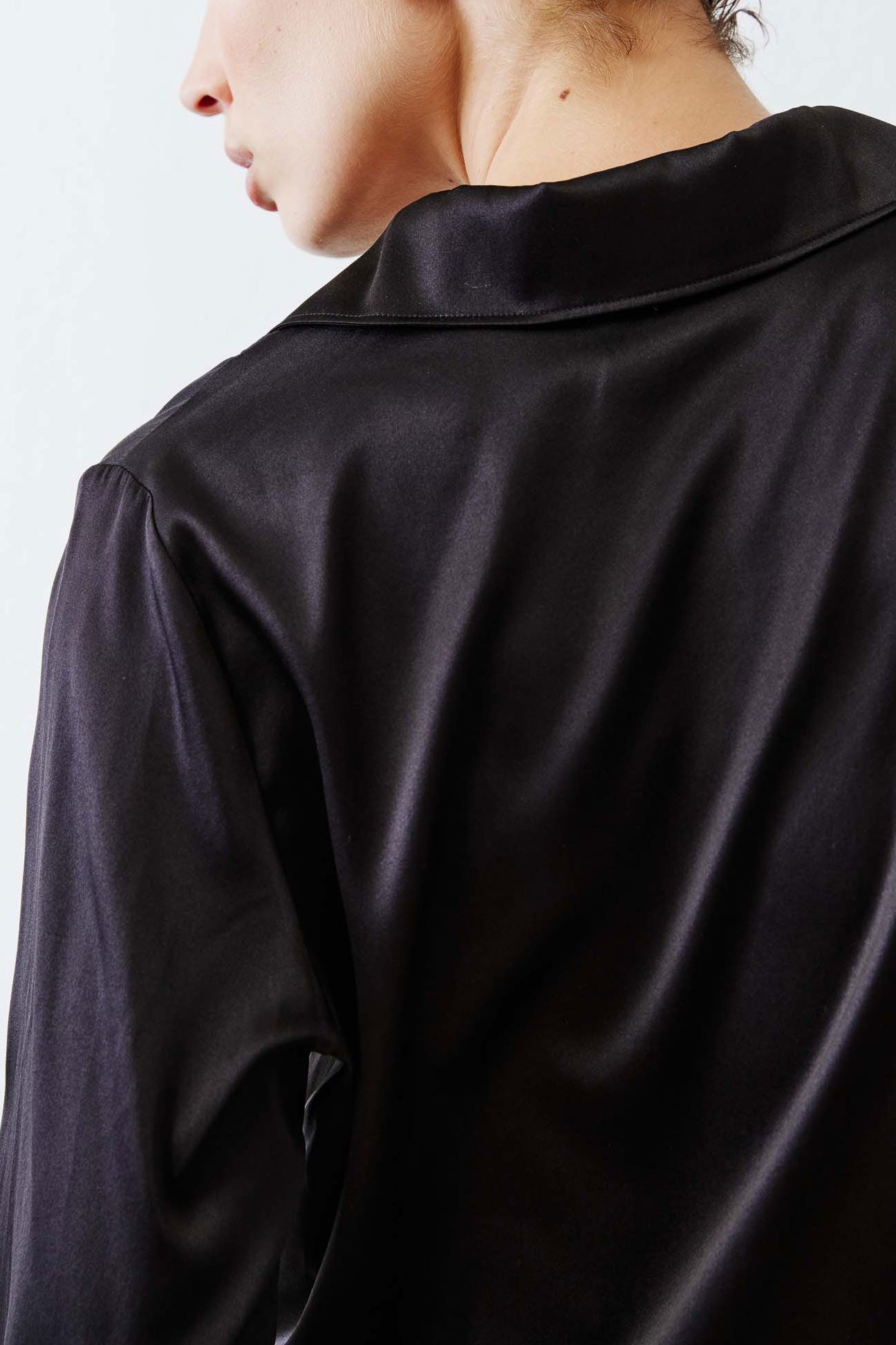 The Popover Washable Silk Long Sleeve Blouse