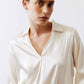 The Popover Washable Silk Long Sleeve Blouse