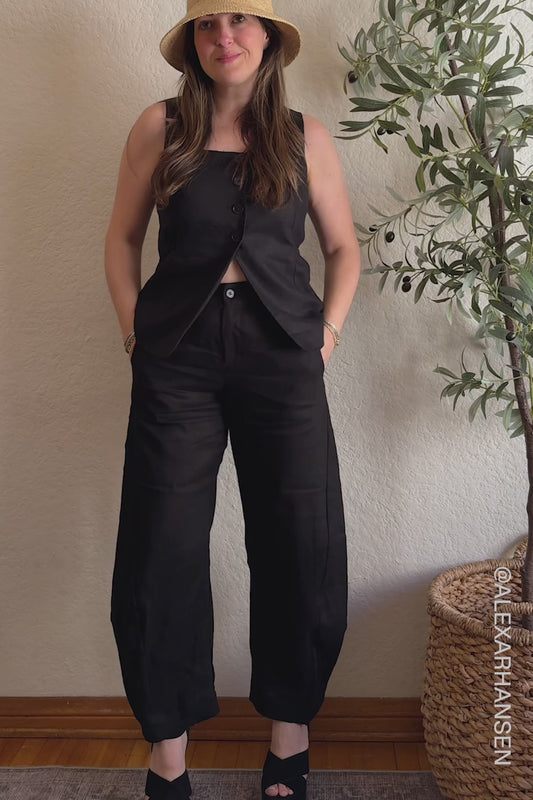 The Uptown Loose Linen Pants