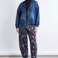 The Printed Slouchy Soft Twill Pants