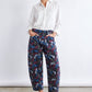 The Printed Slouchy Soft Twill Pants