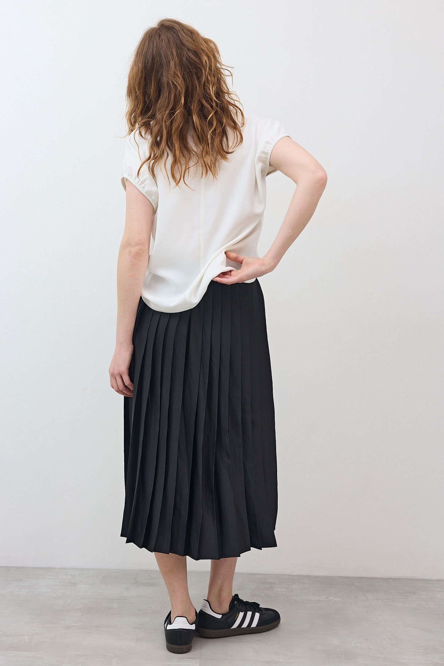 Pull On Pleated Skirt