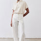 Pullover Short Sleeve Linen Blouse