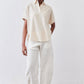 Pullover Short Sleeve Linen Blouse