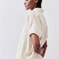 Pullover Short Sleeve Linen Blouse