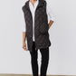 Quilted Down Long Line Vest
