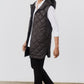 Quilted Down Long Line Vest