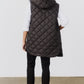 Quilted Down Long Line Vest