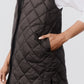 Quilted Down Long Line Vest