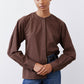 Raglan Button Down Poplin Blouse