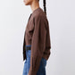 Raglan Button Down Poplin Blouse